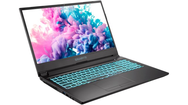 A computer against a white background