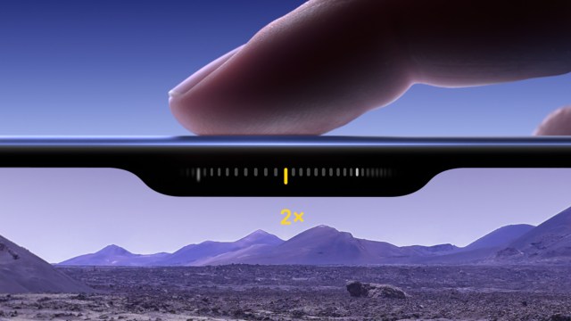 The iPhone 16 Camera Control button in action