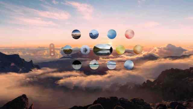 Apple Vision Pro Environments screen