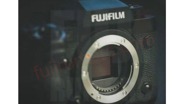 A leaked image of the Fujifilm X-H2 camera