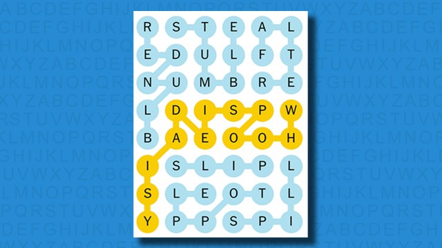 NYT Strands answers for game 421 on a blue background