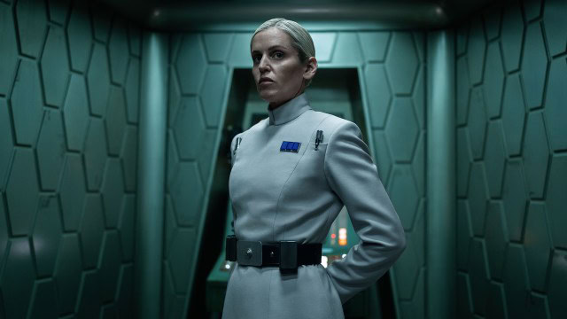 Dedra Meera standing in a hallway in Andor season 2
