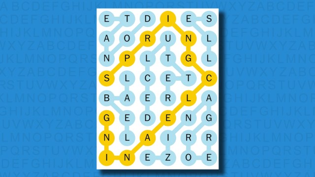 NYT Strands answers for game 448 on a blue background
