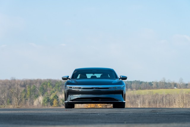 Lucid does not support Apple CarPlay or Android Auto yet.