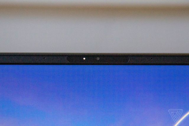 The Asus Zenbook 14’s webcam up close.