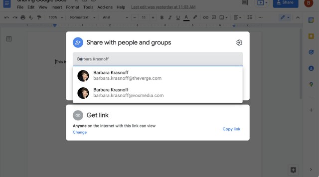 Start typing in your contacts; you can also just type in an email address.