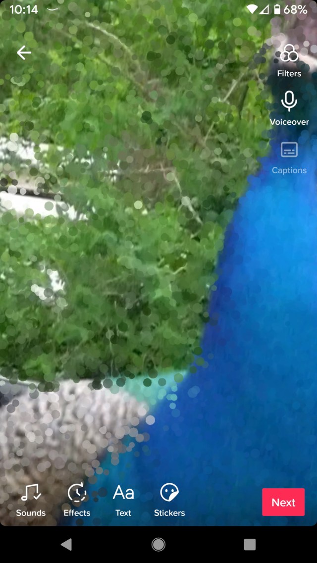 Once your photos incorporated into the template, you can continue to tweak the video.