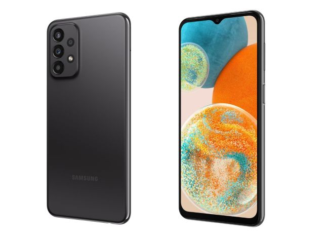 The front and back of the Samsung Galaxy A23 5G