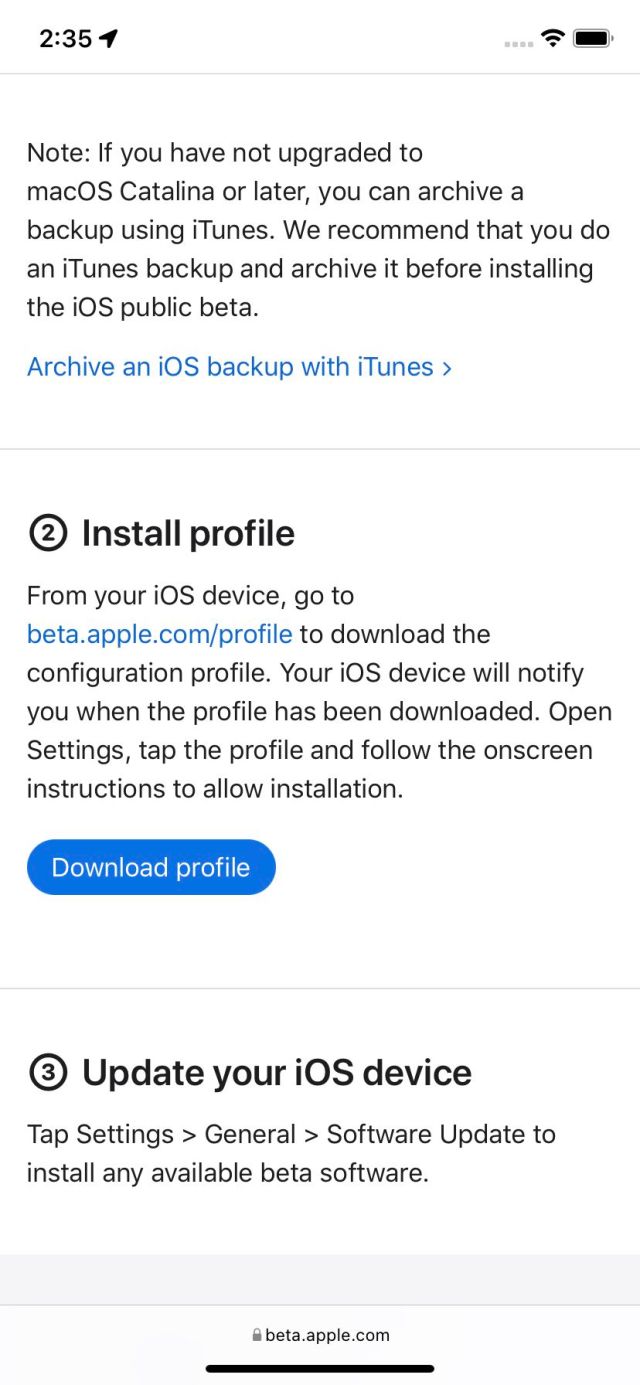 Apple’s beta software portal will let you download the beta software.