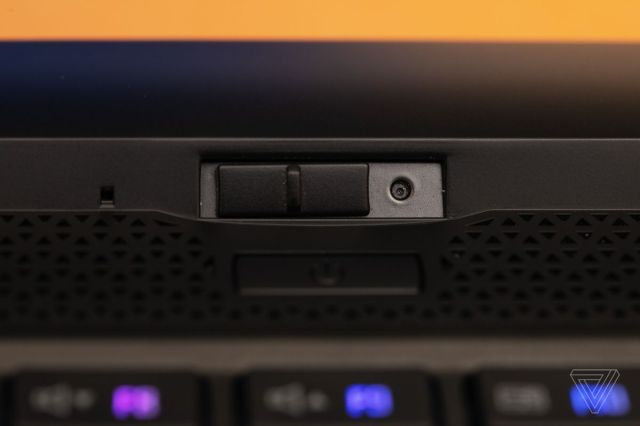 The Gigabyte Aero 15 webcam.