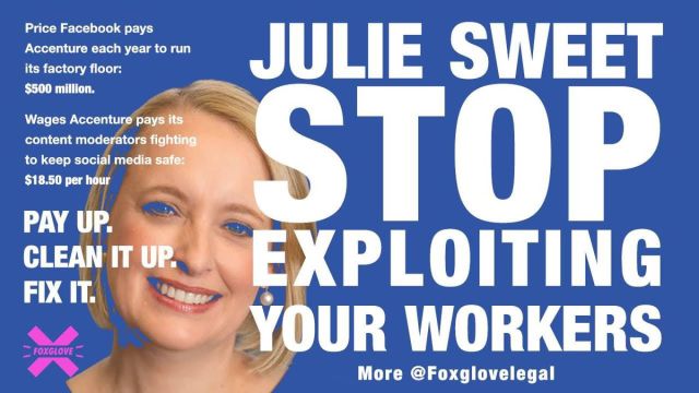 Facebook moderator billboard