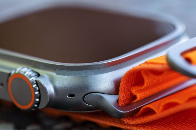 Close-up of the Apple Watch Ultra