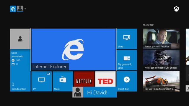 Xbox One homescreen 1024px