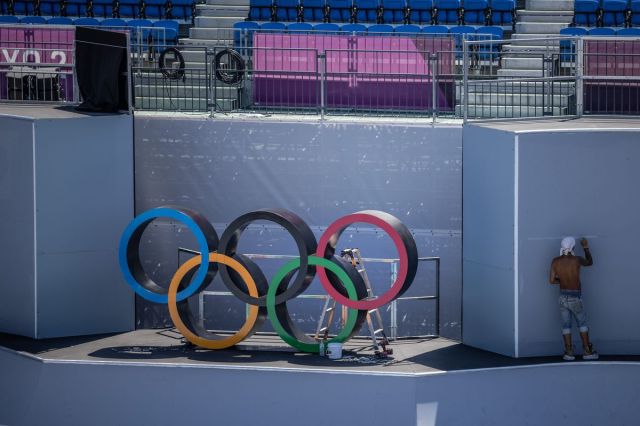 Final Preparations Are Made Ahead Of The Tokyo Olympics