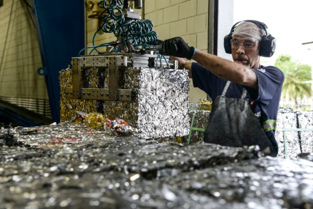 Brazil - Environment - Aluminum Recycling