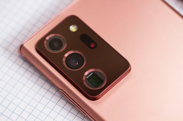 The Note 20 Ultra’s camera bump is substantial.