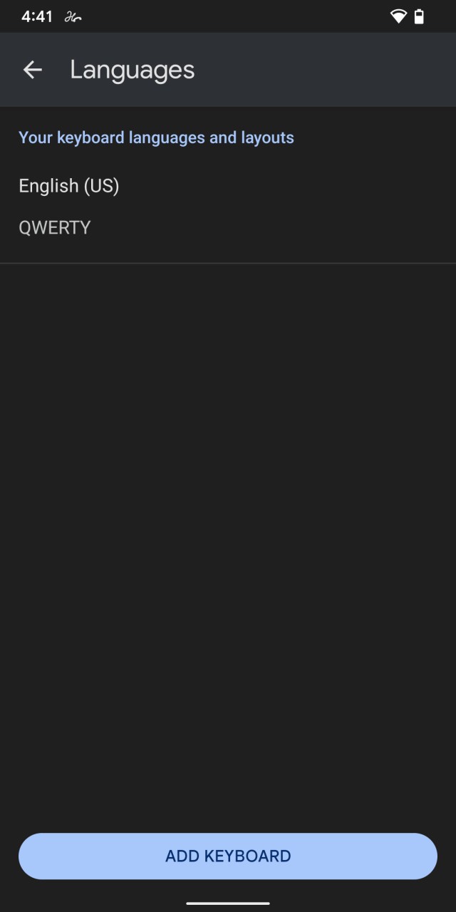 The languages you are using are listed on the “Languages page.”