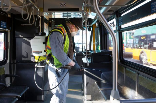City Of Seattle Disinfects And Cleans Public Spaces As 6 Deaths In Area Result From Coronavirus