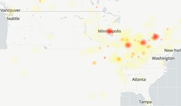 DownDetector Twitter outage reports