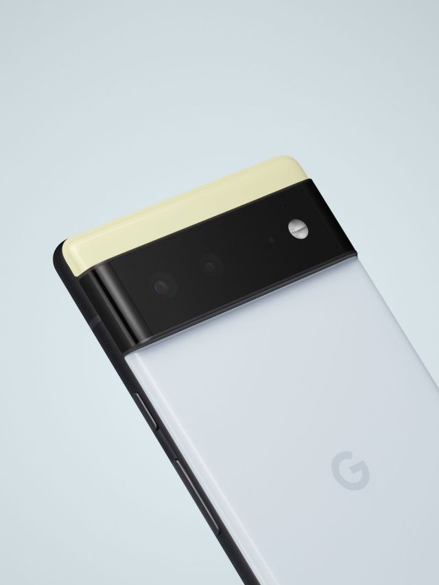 The regular Google Pixel 6 has a matte rail.