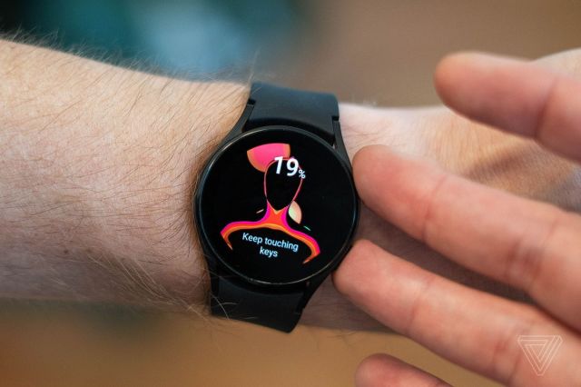 The Galaxy Watch 4 has a sensor for measuring body fat percentages