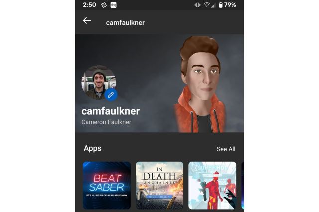 Oculus app