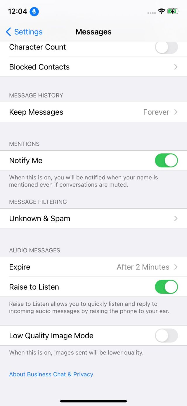 Scroll down to “Unknown &amp; Spam.”