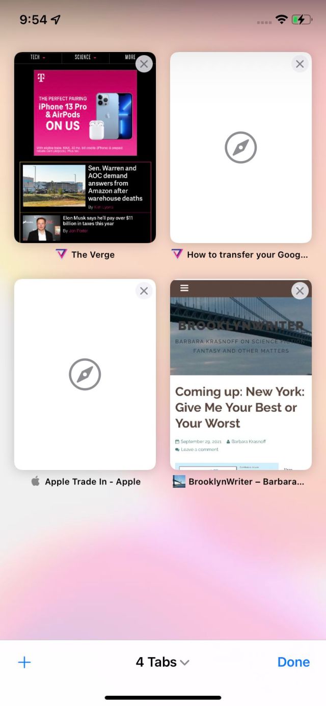 Tap on the plus sign in the bottom-left corner.