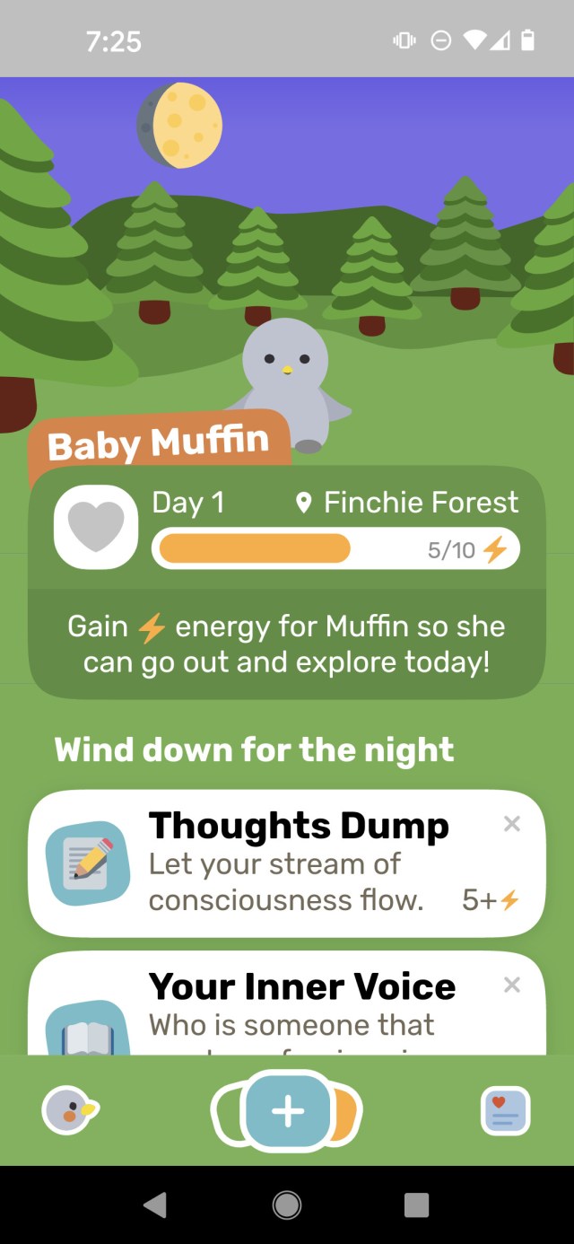 Finch, the self-care widget pet app