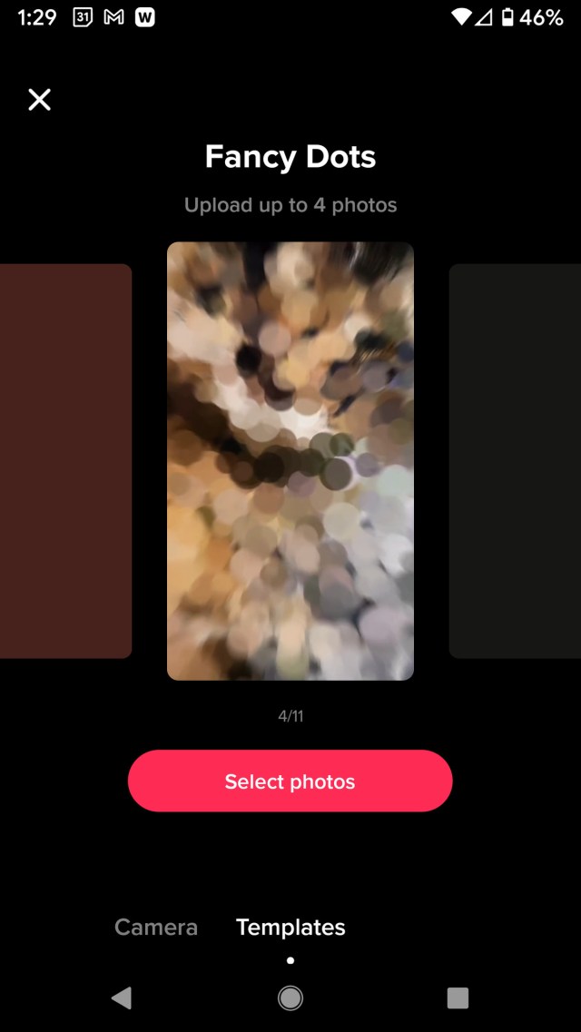 Each template can use a certain number of photos.