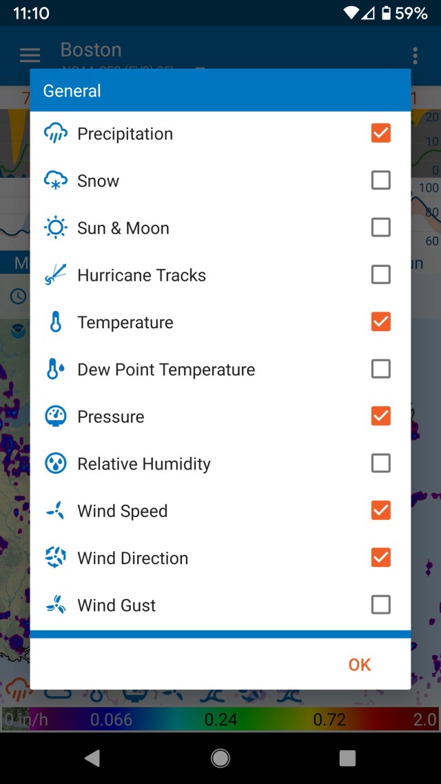 FlowX lets you adjust the data that it shows.