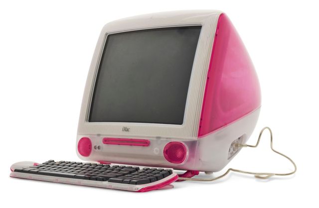 A Strawberry iMac owned by Jimmy Wales in 2001
