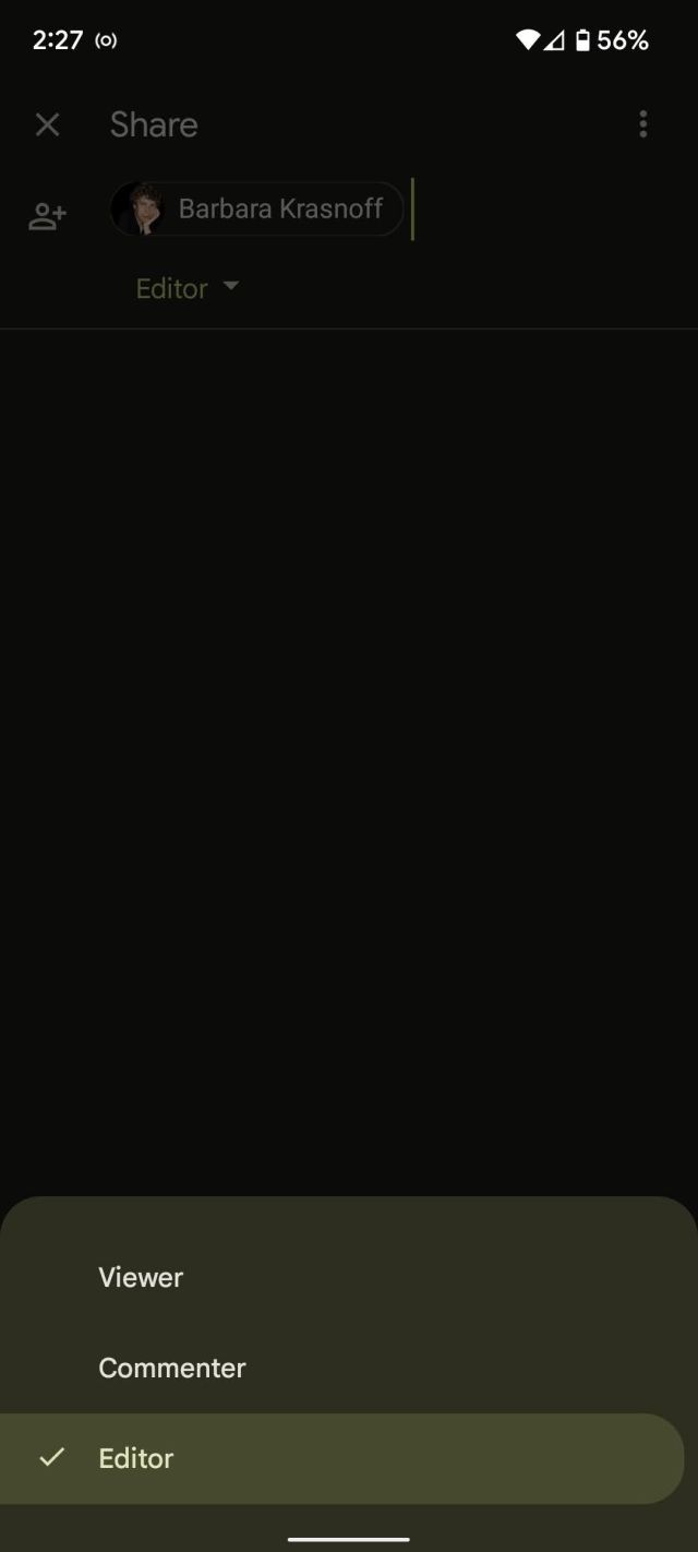 The mobile app also lets you switch access.