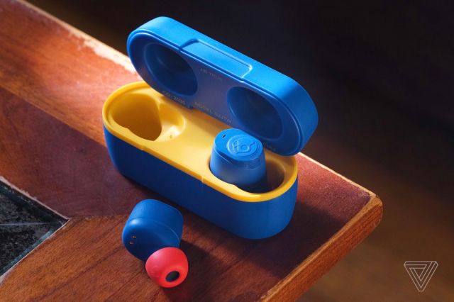The Skullcandy Jib True Wireless, pictured on a table, are the best cheap wireless earbuds you can get for $30.