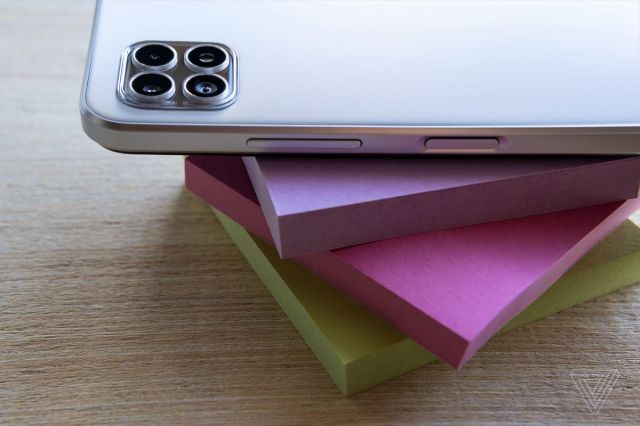 Closeup of the Celero 5G’s power button