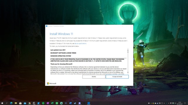 The Installation Assistant should make it easy to install Windows 11.