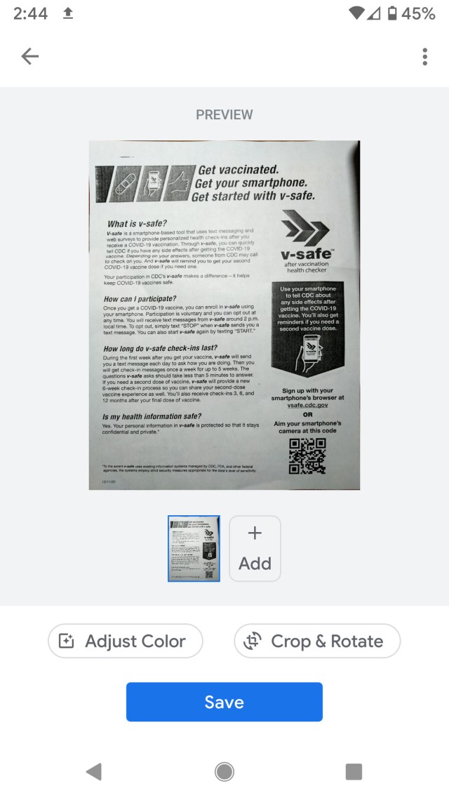 There are basic edit features for the PDF.