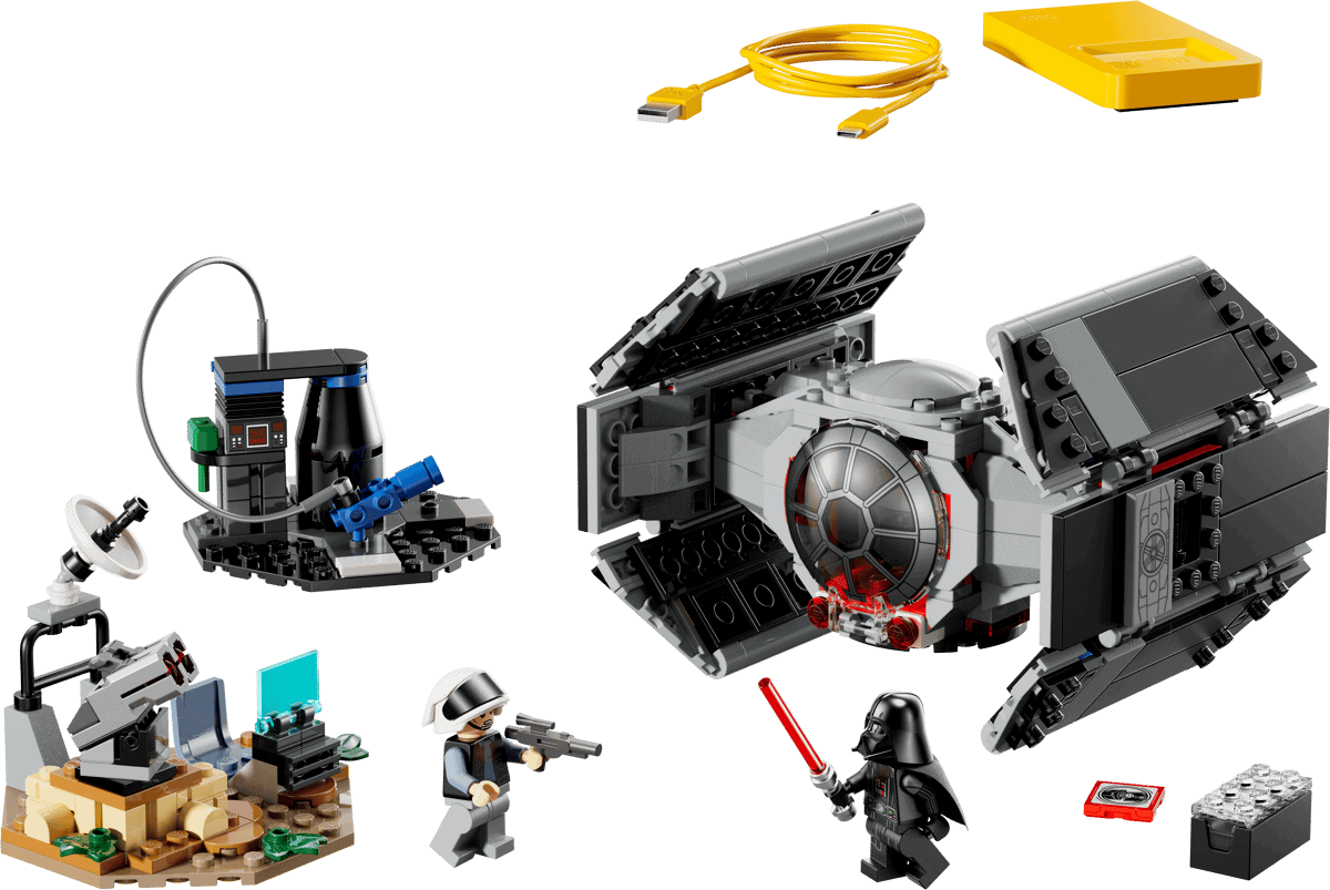 Darth Vader's TIE fighter is an all-in-one set, which means it comes included with one of Lego's Smart Bricks, which isn't true for every kit.
