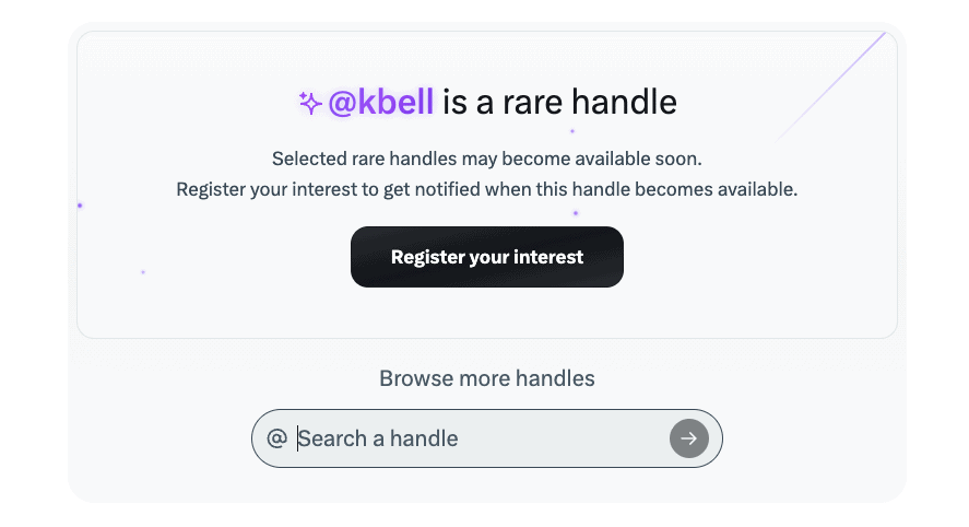 My first initial and last name is, apparently, "rare."