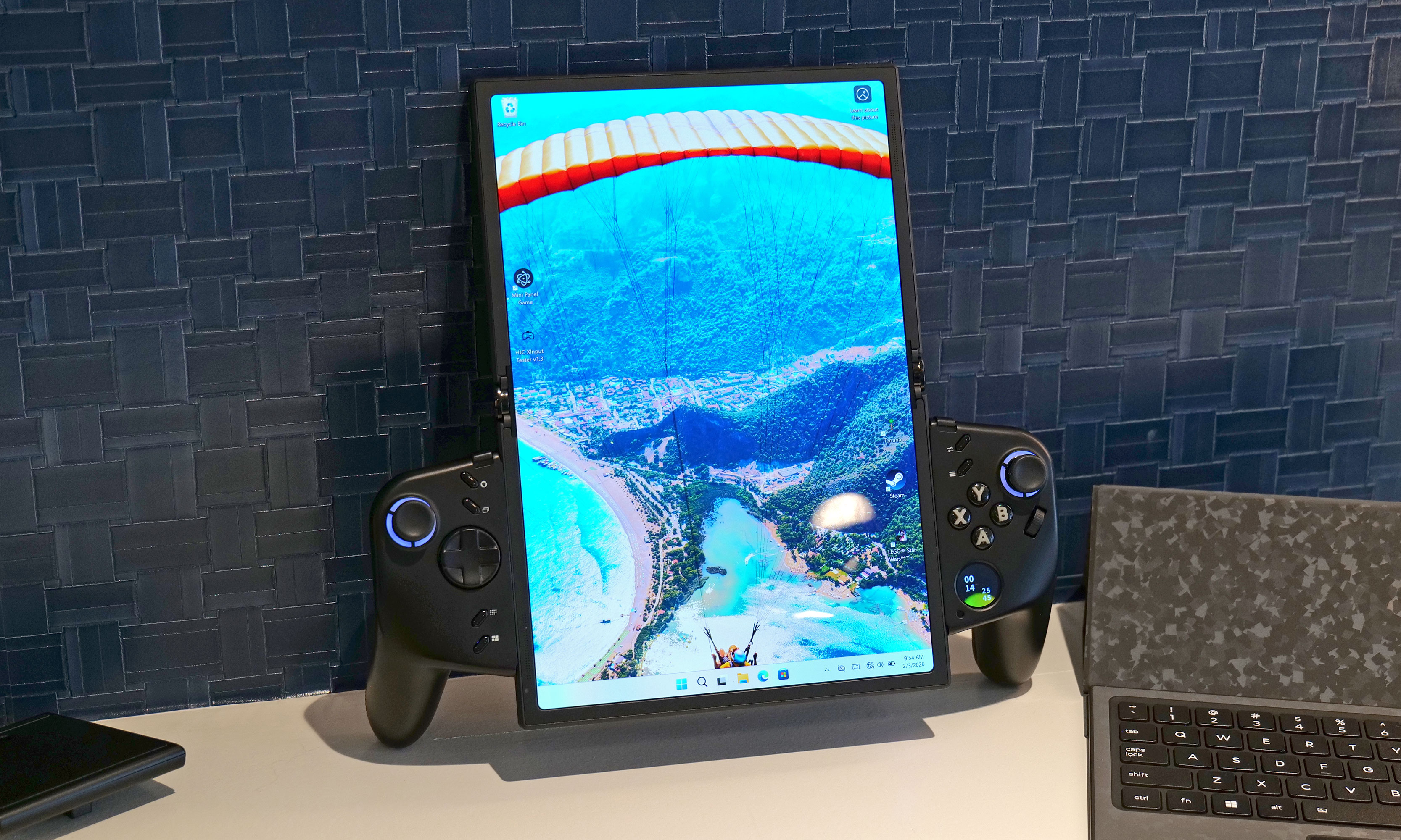 How silly does this look when its flexible display is fully extended in portrait mode?