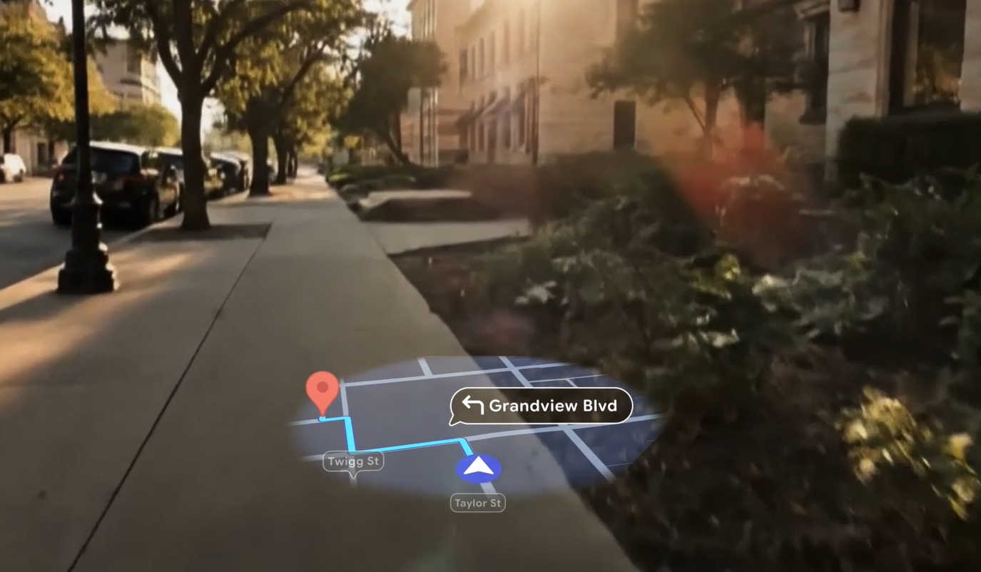 A great use case for smart glasses would be to provide heads-up mapping without the need to constantly look down at your phone. 