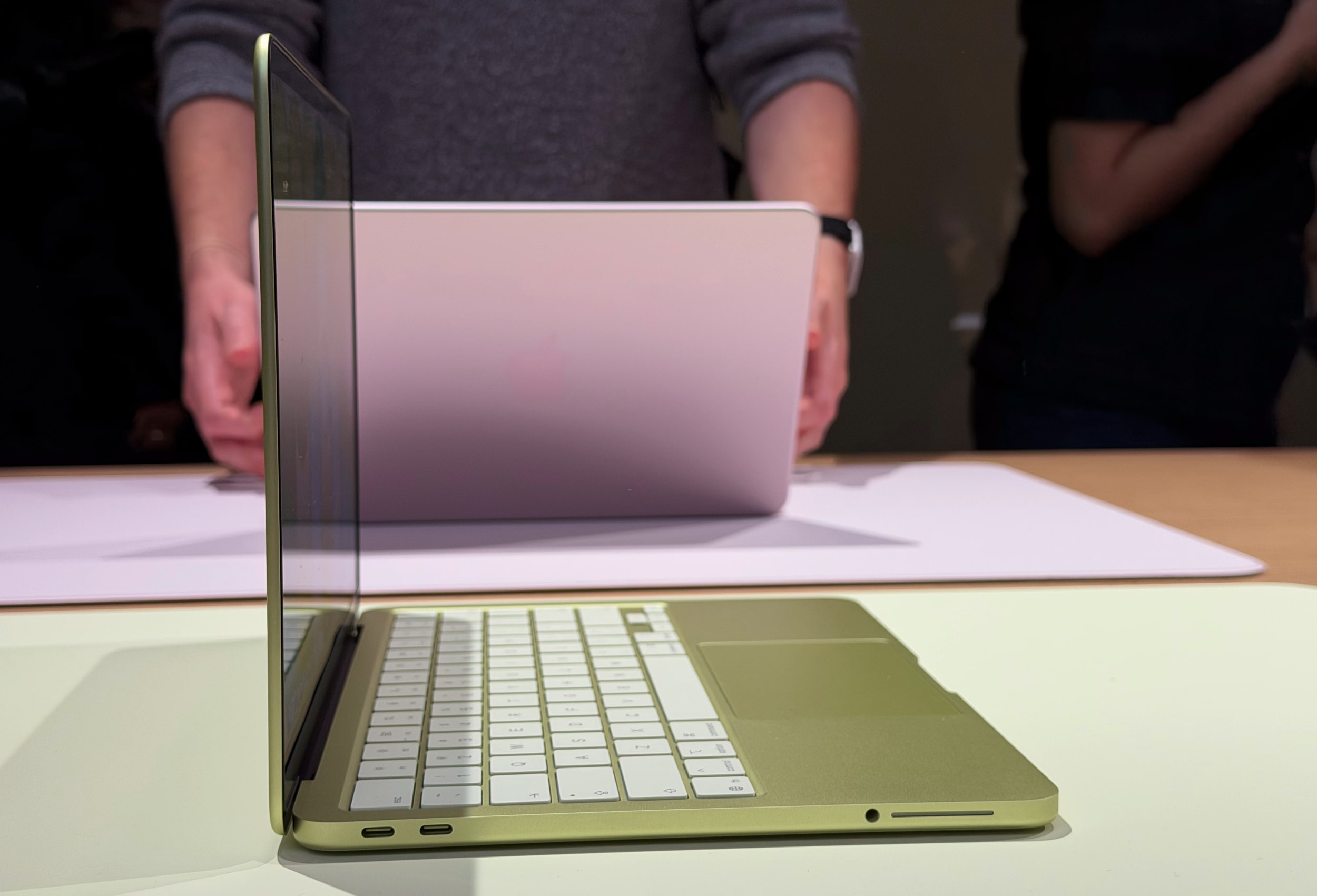 Apple MacBook Neo from the side