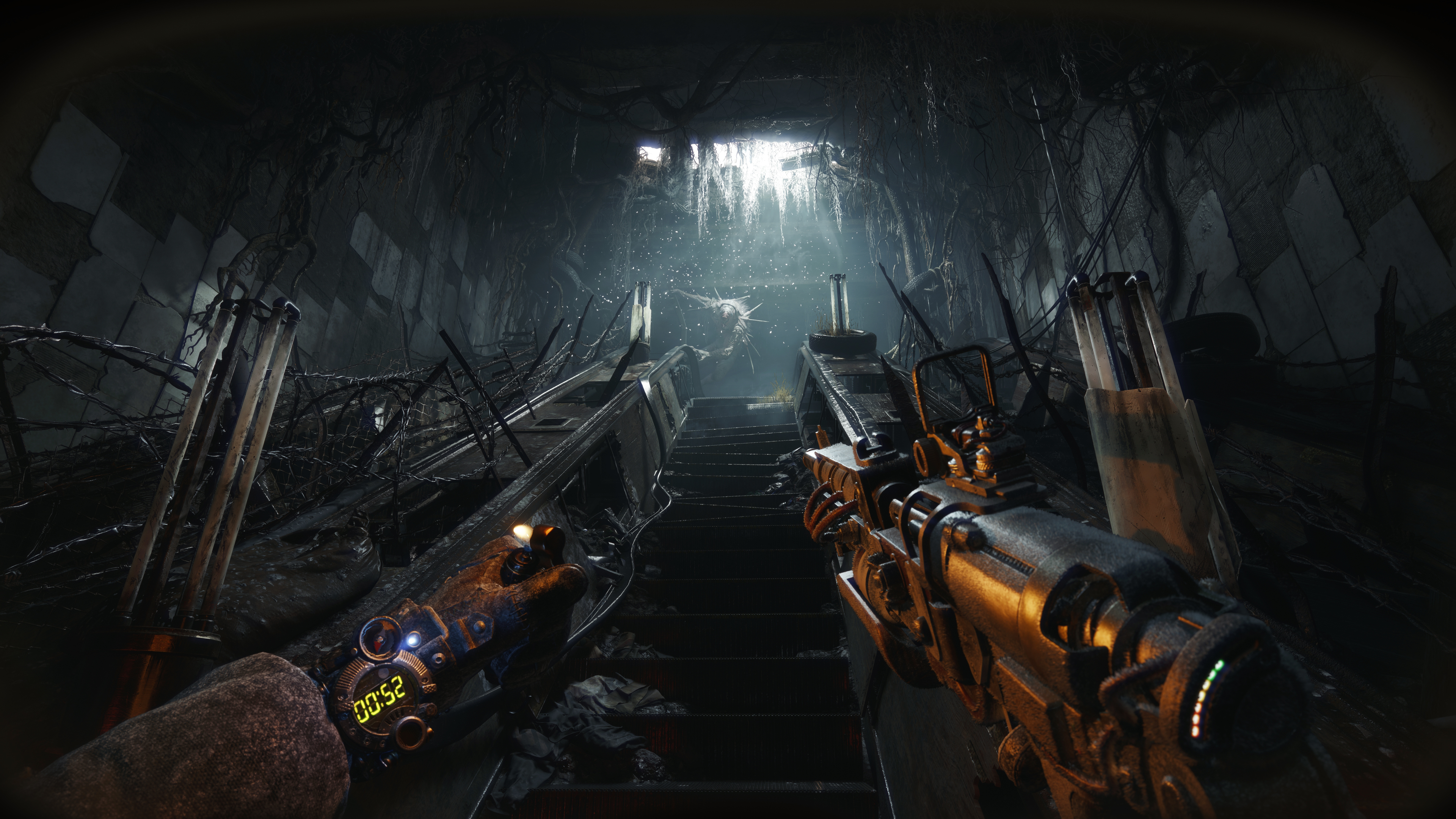 Screenshot from Metro 2039's reveal trailer.