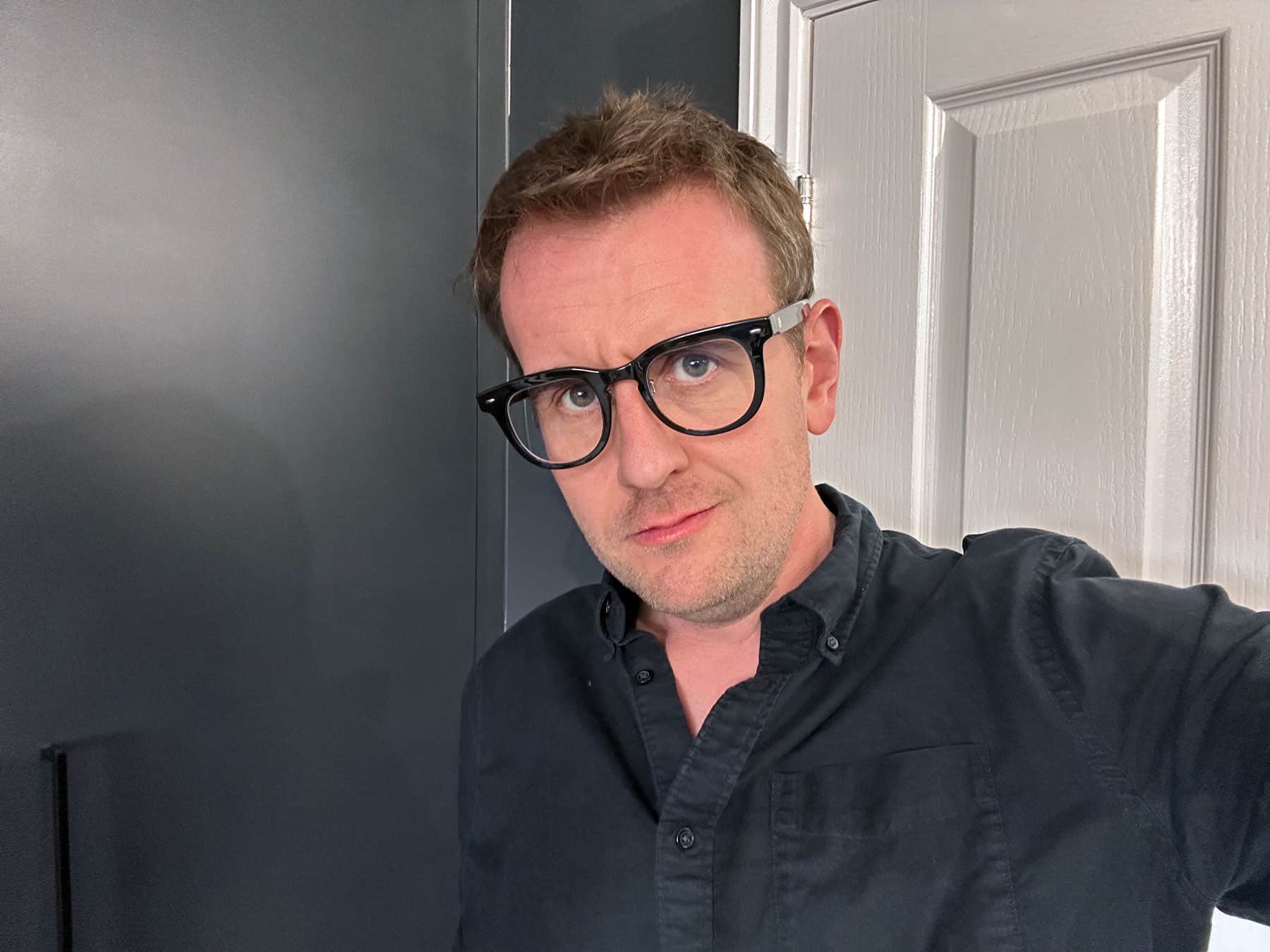  I keep flip-flopping on this: Half the time, they’re bold, half the time, I feel like I’m wearing faux Marx-brothers glasses from a Halloween store.