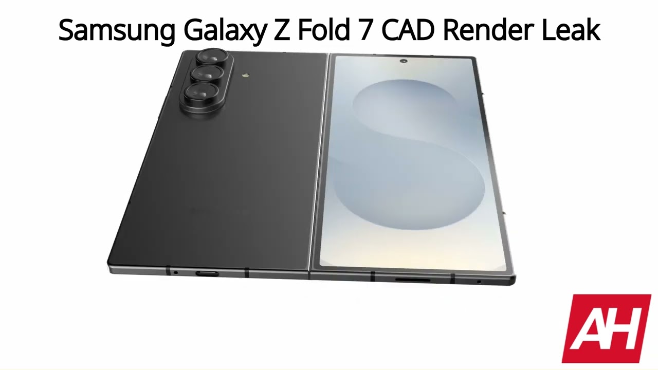 Exclusive Samsung Galaxy Z Fold 7 CAD Render Android Headlines - YouTube
