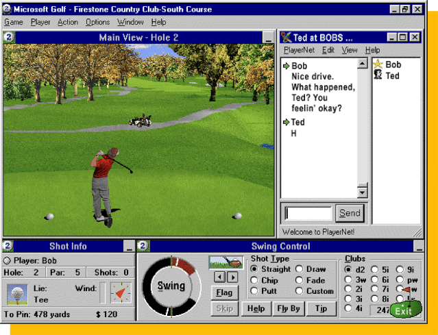 Screenshot from Microsoft Golf.
