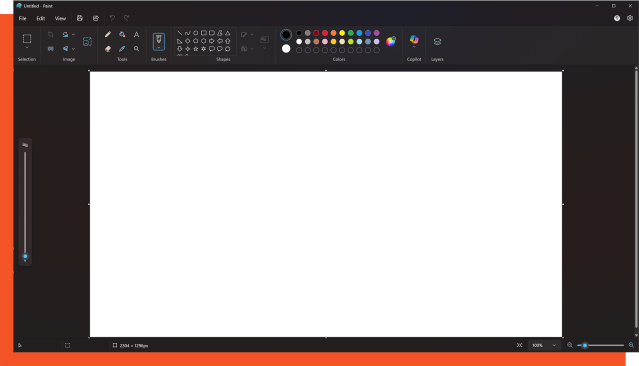 Screenshot of 2025 Microsoft Paint UI.