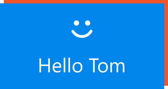 Windows Hello screenshot.