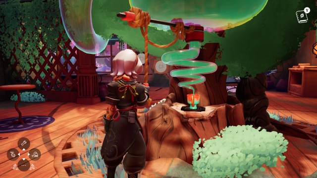 A screenshot from the video game Wanderstop.