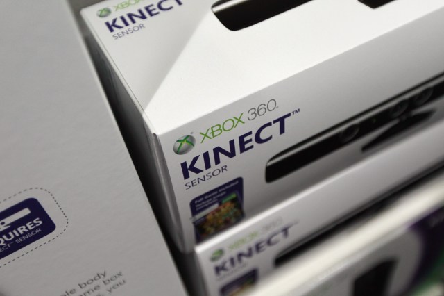 MIAMI BEACH – NOVEMBER 04: Microsoft’s new Kinect controller for the Xbox 360 is seen on a shelf at the Best Buy store on November 4, 2010 in Miami Beach, Florida. The Kinect went on sale today and uses sensors to read the players body language so controllers are not necessary to play Xbox games with the Kinect.